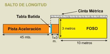 El deporte es un arte, seamos unos excelentes artistas: Salto de longitud